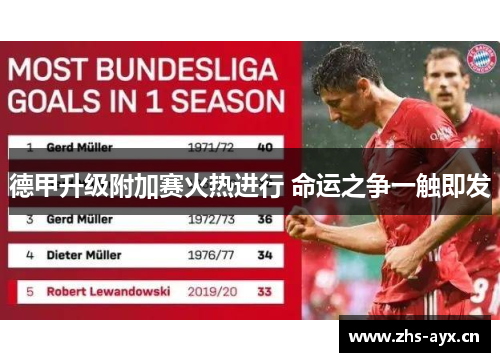 德甲升级附加赛火热进行 命运之争一触即发