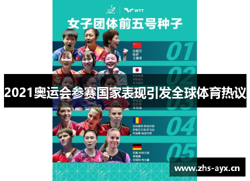 2021奥运会参赛国家表现引发全球体育热议 2021奥运会参赛国家表现引发全球体育热议